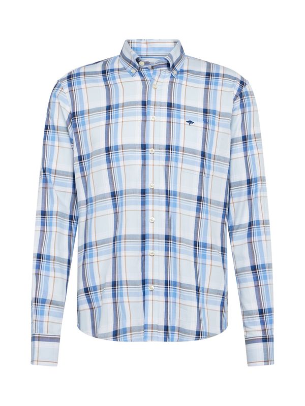 FYNCH-HATTON FYNCH-HATTON Риза  синьо / нейви синьо / светлосиньо / кафяво