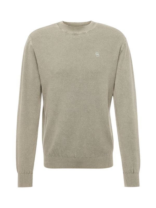 G-Star RAW G-Star RAW Пуловер 'Moss'  маслина / светлозелено / оранжево / черно