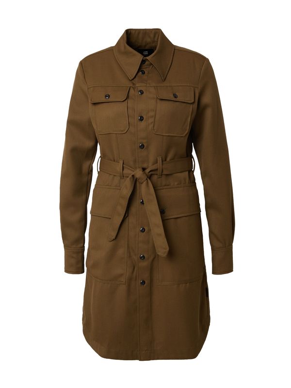 G-Star RAW G-Star RAW Рокля тип риза  тъмнозелено