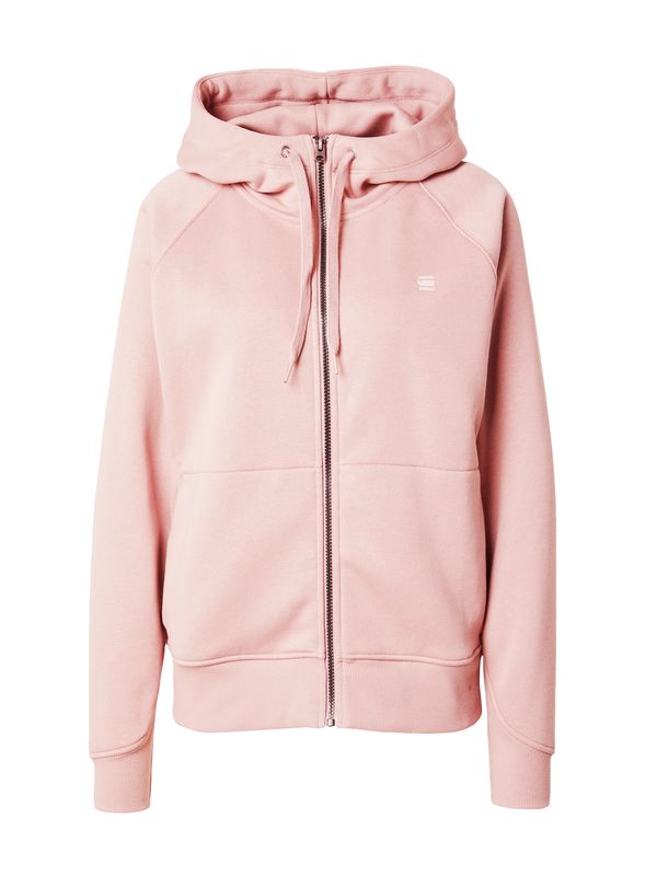 G-Star RAW G-Star RAW Суичъри с качулка 'Premium Core 2.1'  бледорозово / бяло