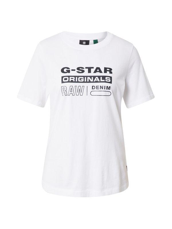 G-Star RAW G-Star RAW Тениска  черно / бяло