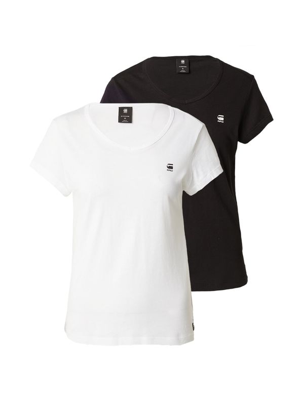 G-Star RAW G-Star RAW Тениска 'Eyben'  черно / бяло