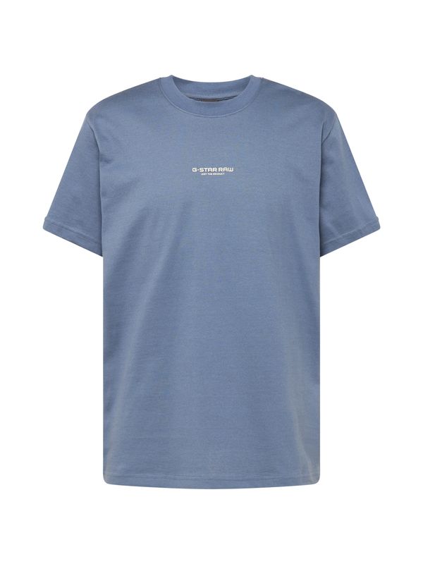 G-Star RAW G-Star RAW Тениска  гълъбово синьо / бяло