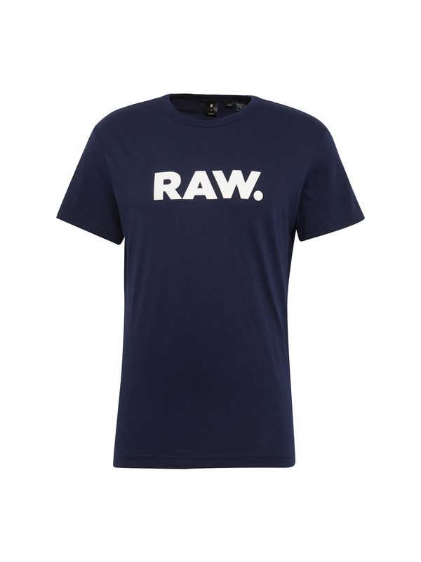 G-Star RAW G-Star RAW Тениска 'Holorn'  нощно синьо / бяло
