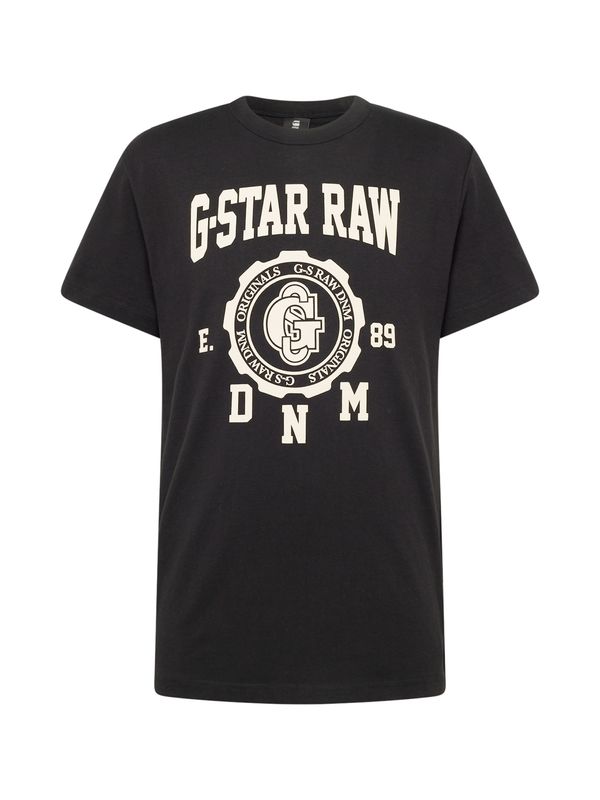 G-Star RAW G-Star RAW Тениска  кремаво / черно