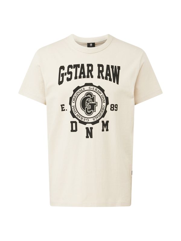 G-Star RAW G-Star RAW Тениска  светлобежово / черно
