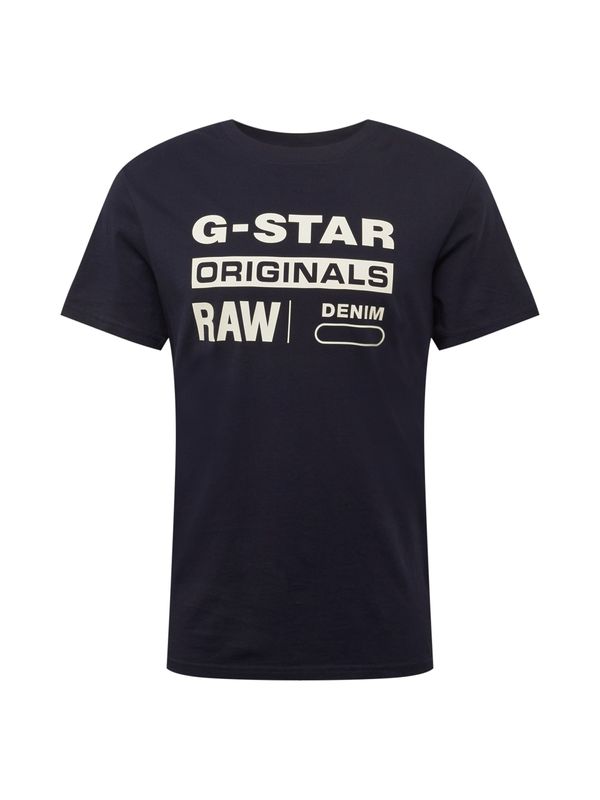 G-Star RAW G-Star RAW Тениска 'Swando'  тъмносиньо / бяло