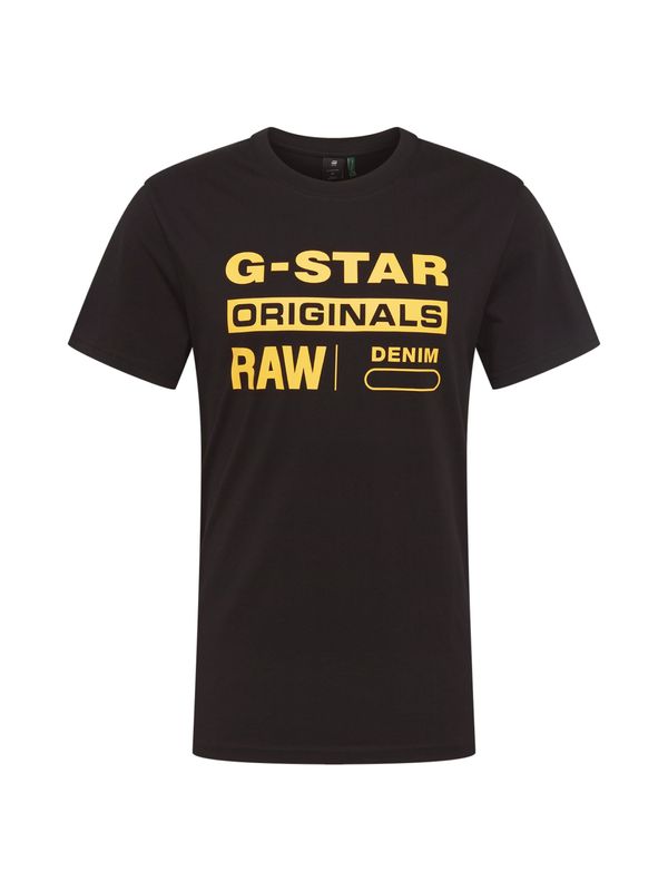 G-Star RAW G-Star RAW Тениска 'Swando'  жълто / черно