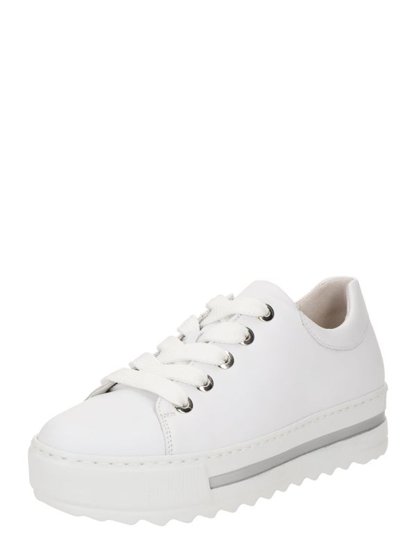 GABOR GABOR Ниски маратонки  сиво / бяло