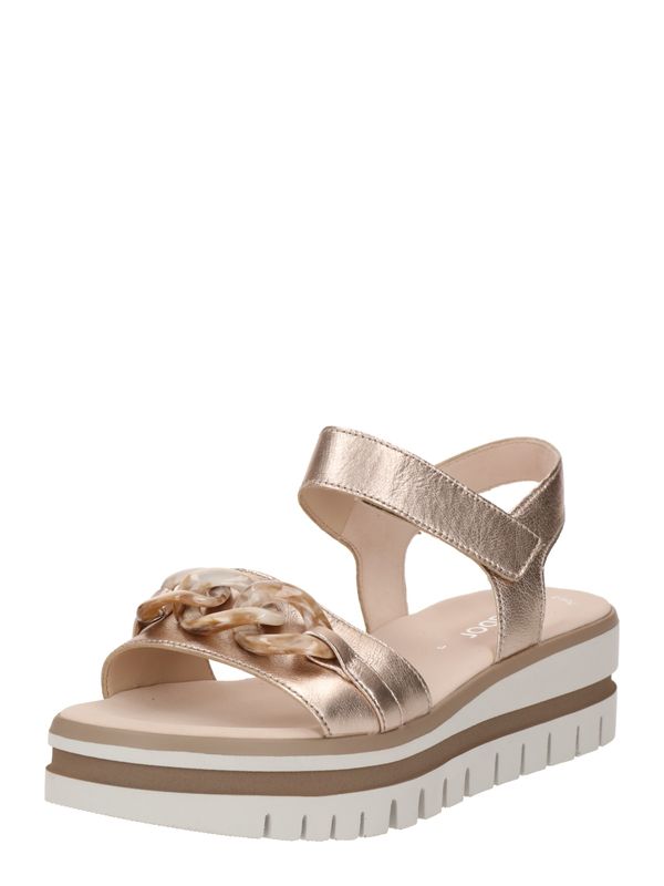 GABOR GABOR Сандали  бежово / тъмнобежово / злато