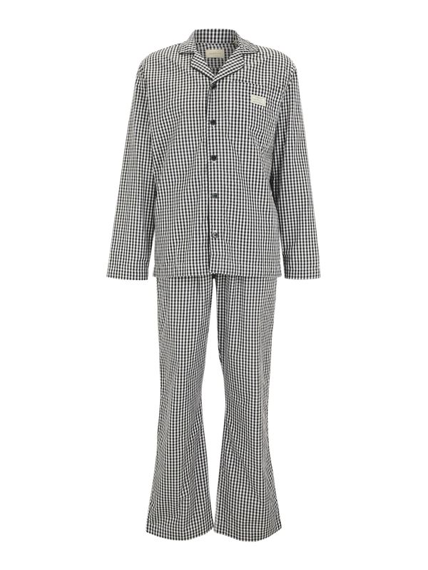 GANT GANT Дълга пижама  морскосиньо / бяло