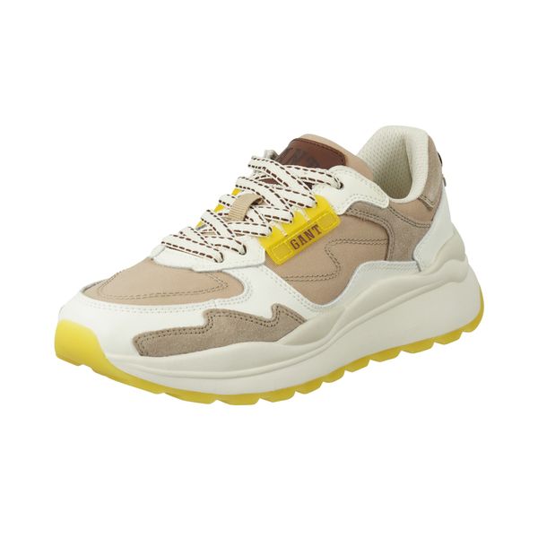 GANT GANT Ниски маратонки 'FULTONY'  тъмнобежово / кафяво / жълто / бяло
