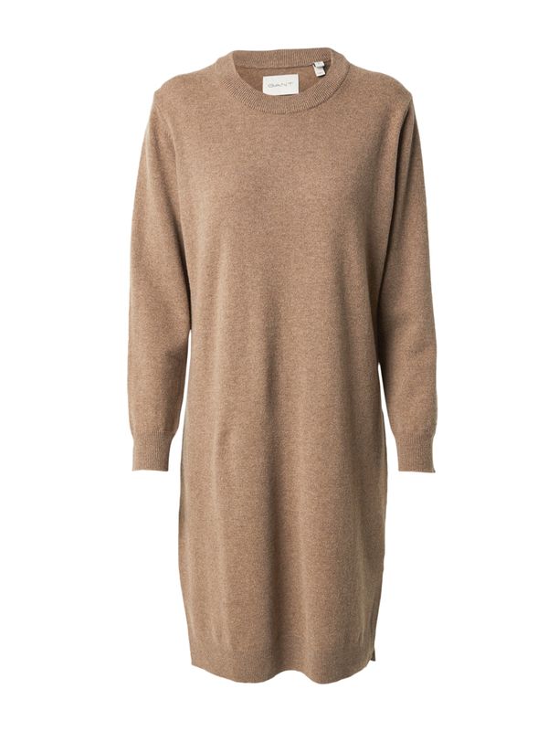 GANT GANT Плетена рокля  светлокафяво