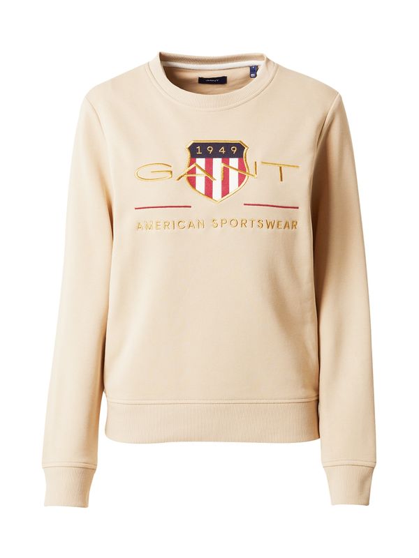 GANT GANT Суичър  цвят "пясък" / морскосиньо / злато / червено