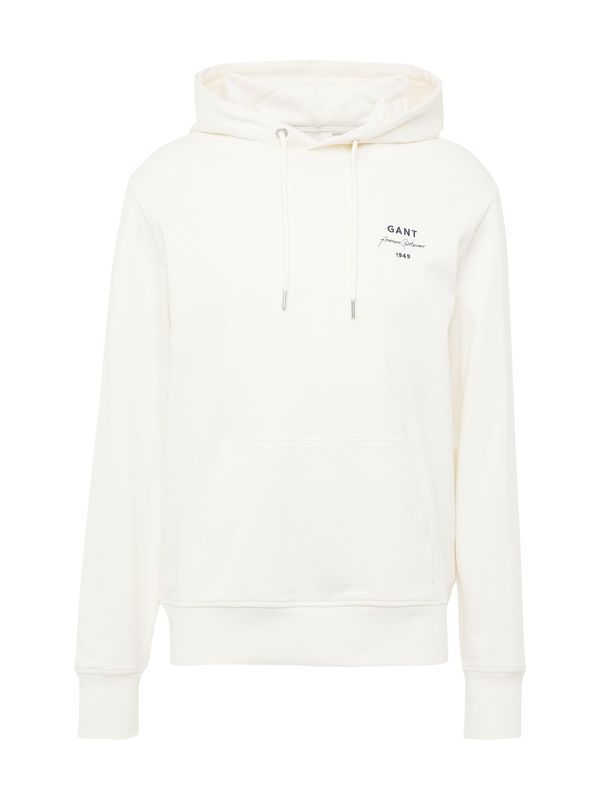 GANT GANT Суичър  кремаво / антрацитно черно