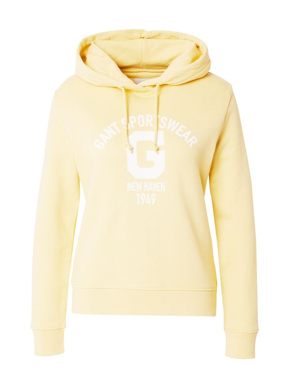 GANT GANT Суичър  жълто / бяло