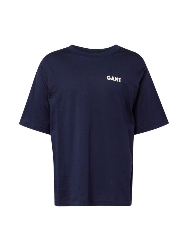 GANT GANT Тениска  нейви синьо / бяло