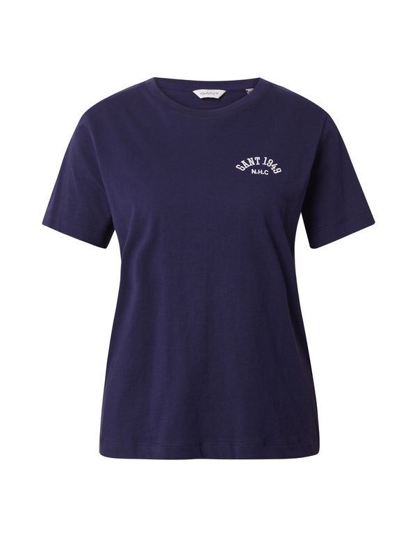 GANT GANT Тениска  нейви синьо / бяло