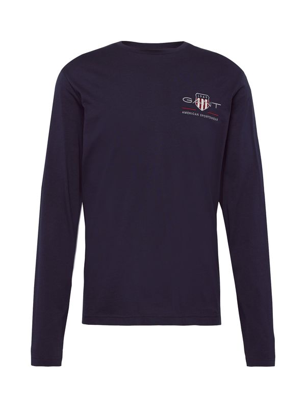 GANT GANT Тениска  нейви синьо / сребърно сиво / червено / бяло