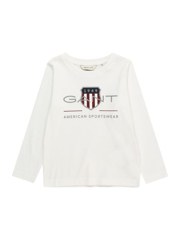 GANT GANT Тениска  нейви синьо / сребърно сиво / червено / бяло