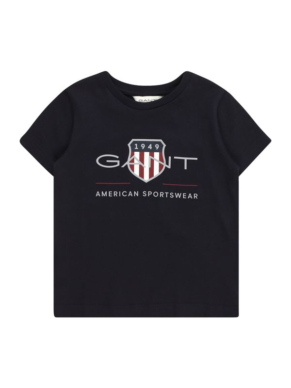 GANT GANT Тениска  нейви синьо / светлосиво / червено / бяло