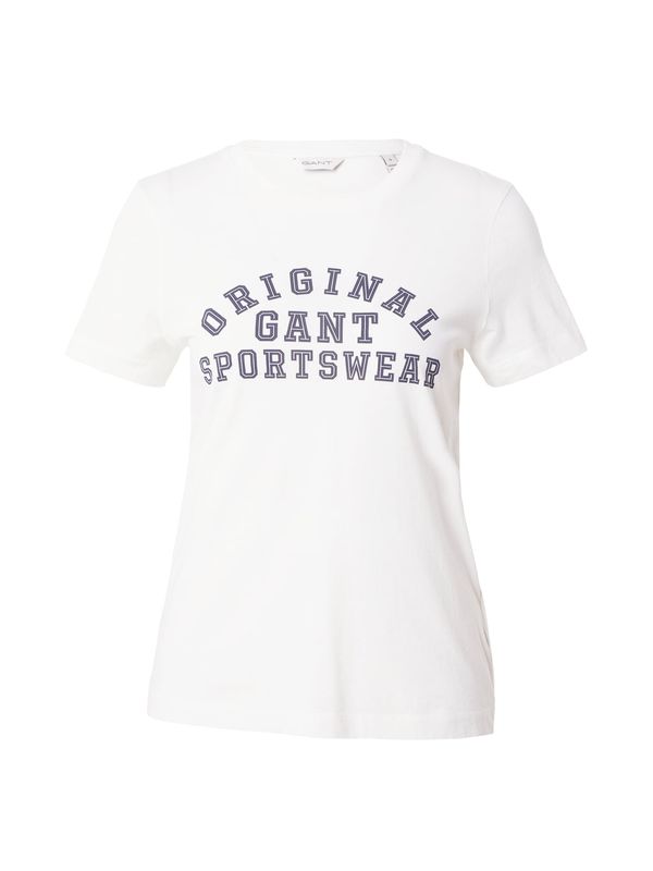 GANT GANT Тениска  нощно синьо / бяло