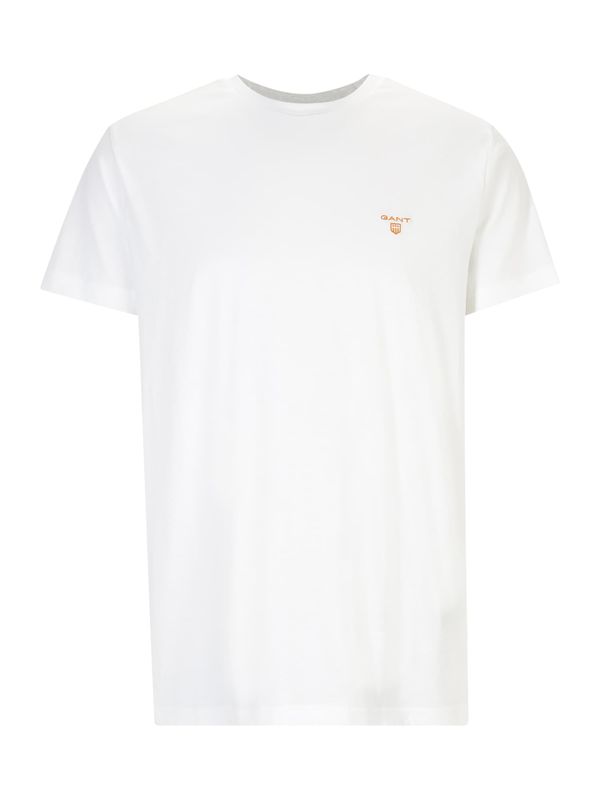 GANT GANT Тениска  оранжево / бяло