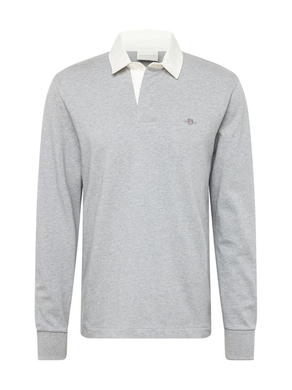 GANT GANT Тениска  сив меланж / червено / бяло