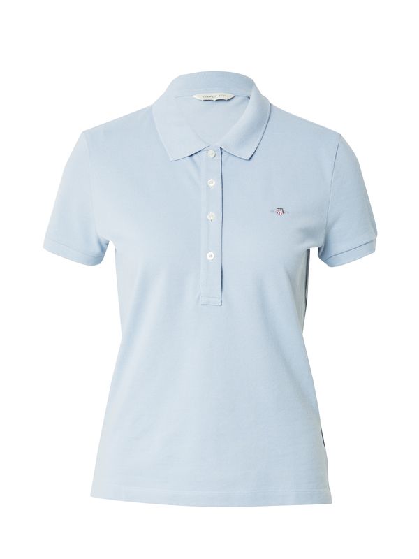 GANT GANT Тениска  светлосиньо / червено / мръсно бяло