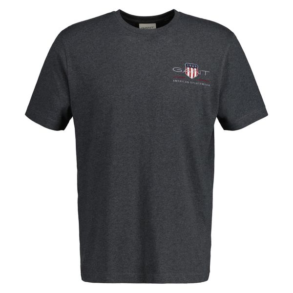 GANT GANT Тениска  тъмносиньо / антрацитно черно / червено / бяло