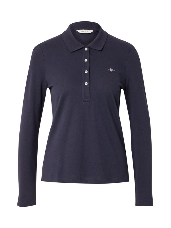 GANT GANT Тениска  тъмносиньо / светлосиво / червено