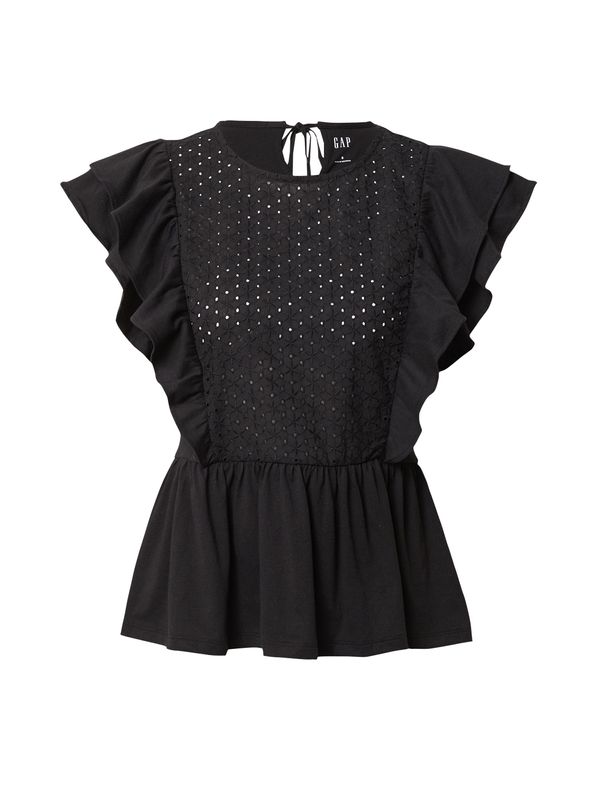GAP GAP Блуза 'EYELET'  черно