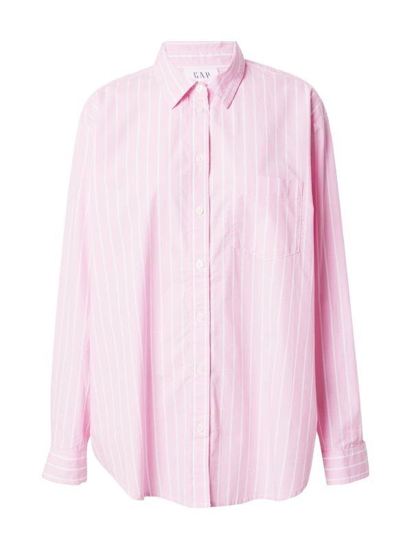 GAP GAP Блуза  розово / бяло