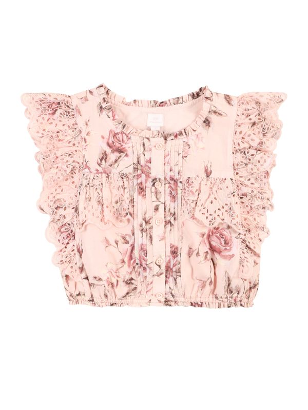 GAP GAP Блуза  сиво / розово / бледорозово