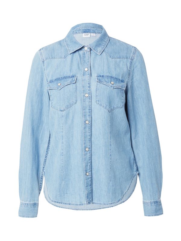 GAP GAP Блуза  светлосиньо