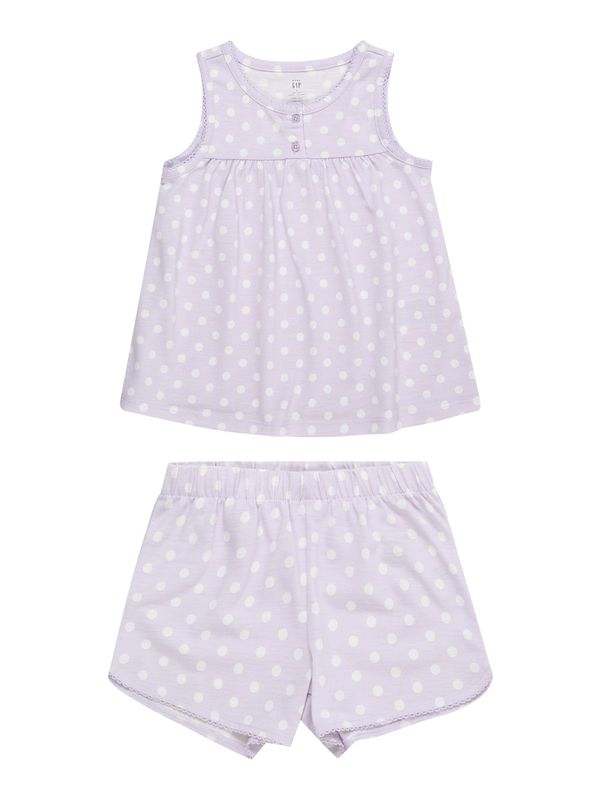 GAP GAP Комплект пижама  орхидея / бяло