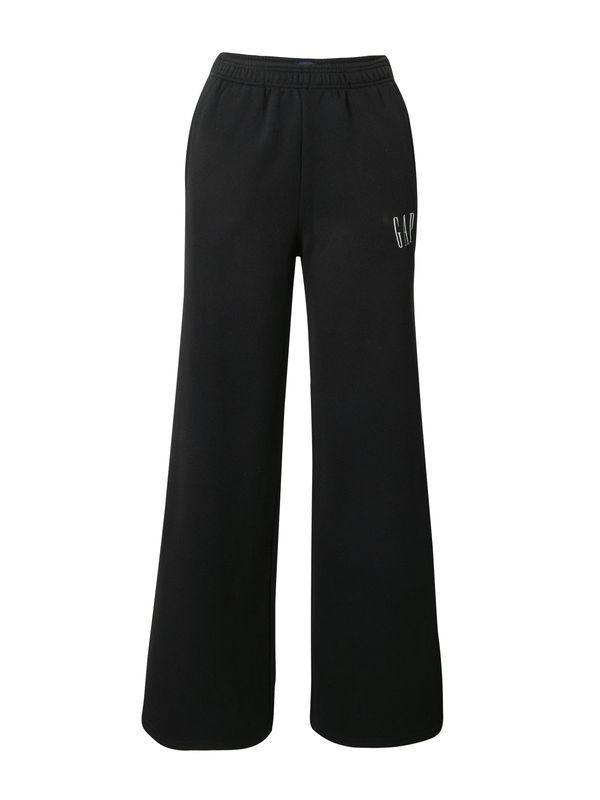 GAP GAP Панталон  черно / бяло