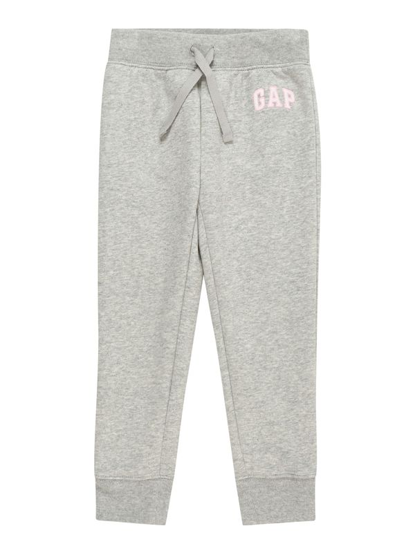 GAP GAP Панталон  сиво / пастелно розово / бяло