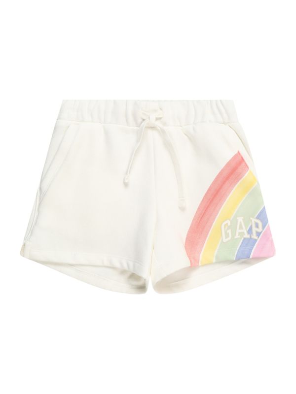 GAP GAP Панталон 'V-SP'  лимоненожълто / пастелно зелено / пъпеш / бяло