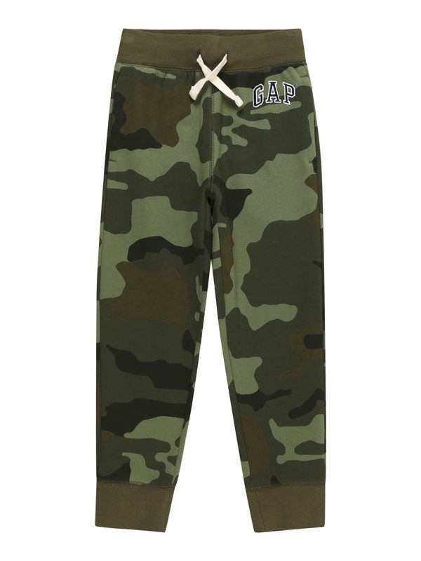 GAP GAP Панталон  зелено / каки / тъмнозелено