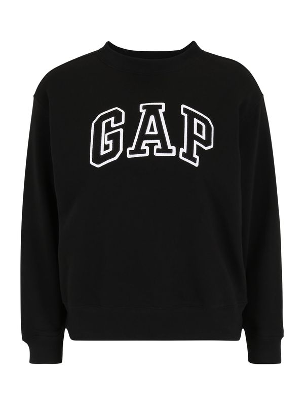 Gap Petite Gap Petite Суичър 'HERITAGE'  черно / бяло