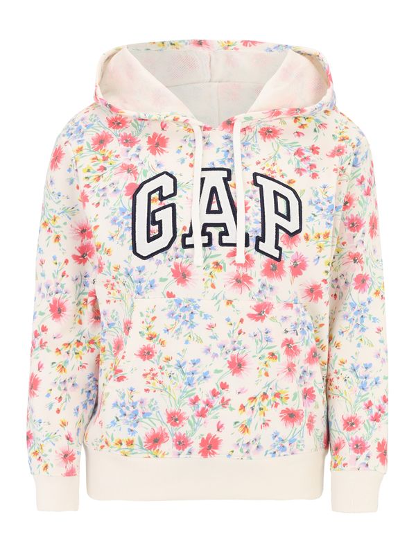 Gap Petite Gap Petite Суичър 'HERITAGE'  слонова кост / морскосиньо / бледорозово / червено