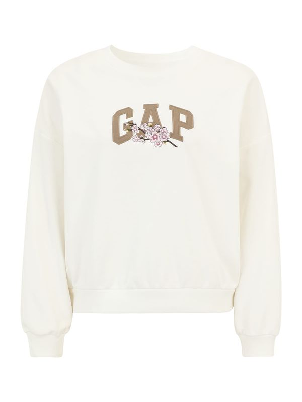 Gap Petite Gap Petite Суичър  светлокафяво / розово / черно / бяло