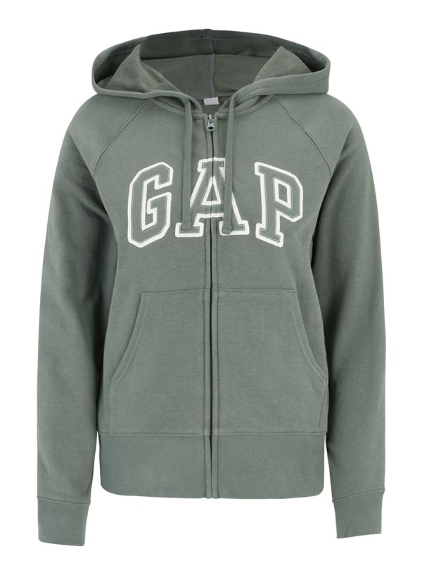 Gap Petite Gap Petite Суичъри с качулка 'HERITAGE'  зелено / бяло