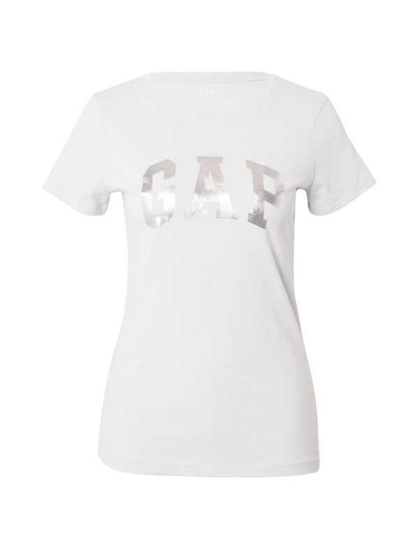 Gap Petite Gap Petite Тениска 'Classic'  сребърно / бяло