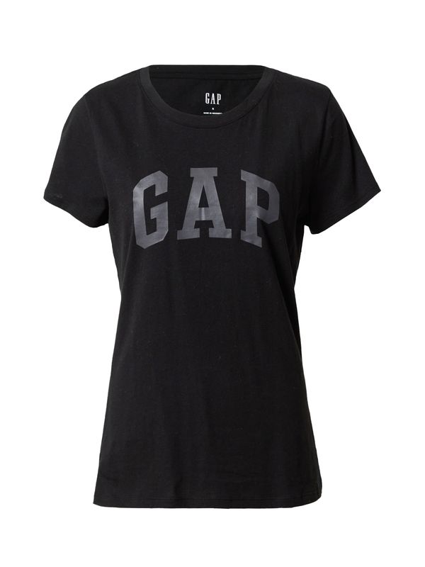 Gap Petite Gap Petite Тениска 'Classic'  тъмносиво / черно