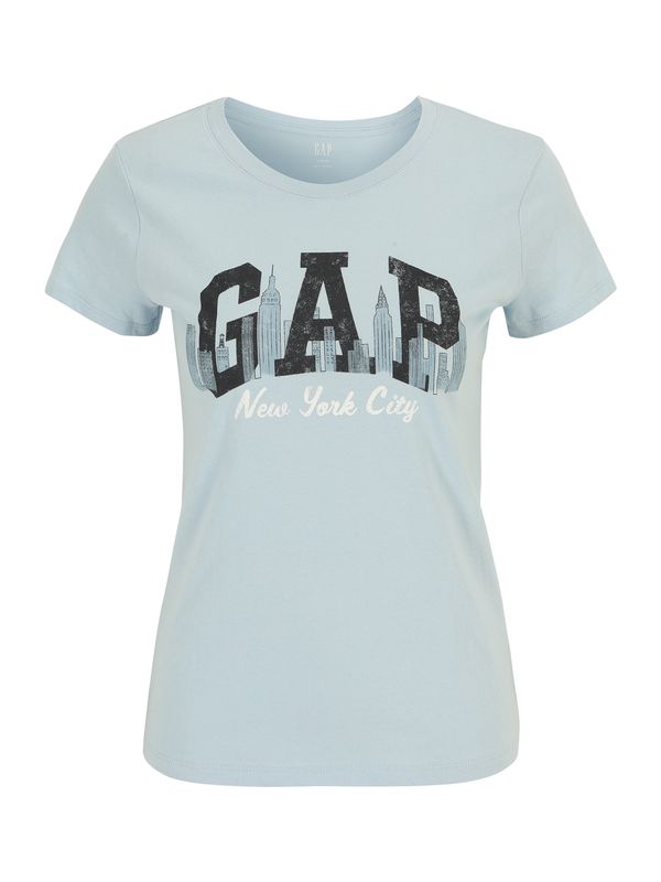 Gap Petite Gap Petite Тениска  пастелно синьо / черно / бяло