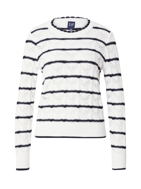 GAP GAP Пуловер  черно / бяло
