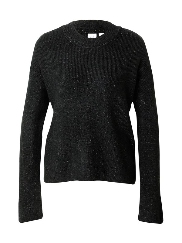 GAP GAP Пуловер 'FOREVERCOZY'  сребърно сиво / черно