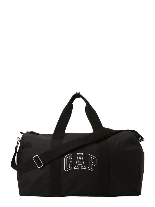 GAP GAP Пътна чанта  черно / бяло